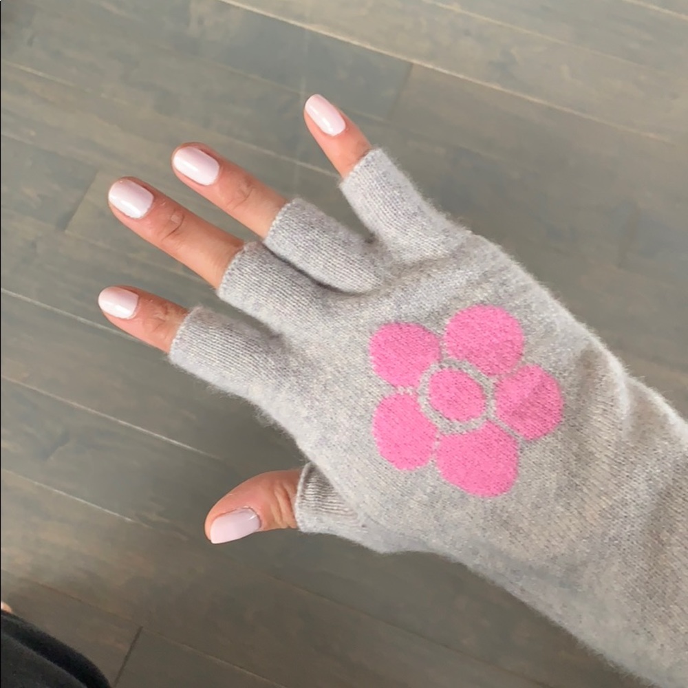 100% cashmere fingerless gloves - Picture 2 of 3